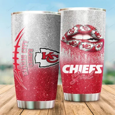 Kansas City Chiefs Glitter Girl Tumbler