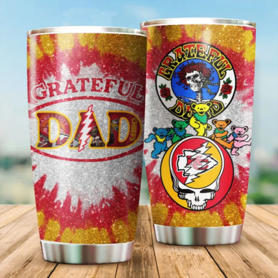 Kansas City Chiefs Grateful Dad Tumbler