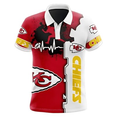 Kansas City Chiefs Heartbeat Hustle Polo Shirt