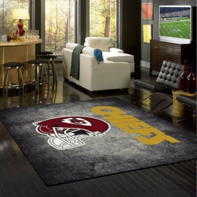 Kansas City Chiefs Helmet Glory Rug