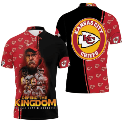 Kansas City Chiefs Kingdom Guardians 3D Polo Shirt