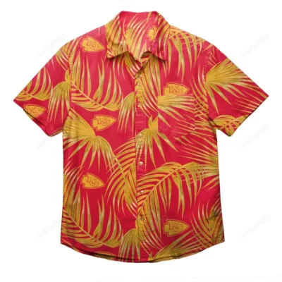 Kansas City Chiefs Palm Leaf Classic Hawaiian Shirt