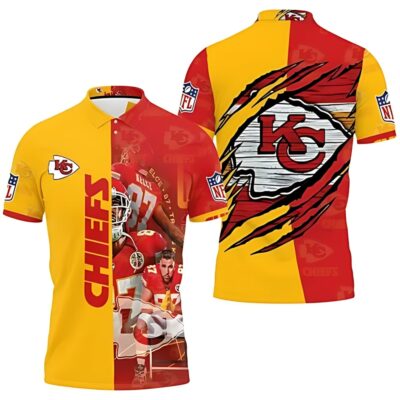 Kansas City Chiefs Power Surge 3D Polo Shirt