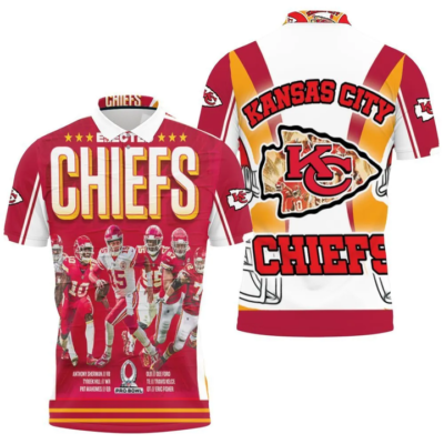 Kansas City Chiefs Pro Bowl Elite 3D Polo Shirt