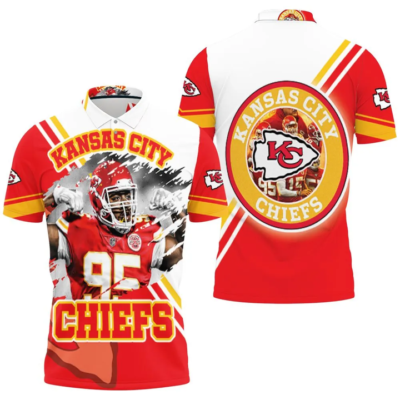 Kansas City Chiefs Strength in Red 3D Polo Shirt