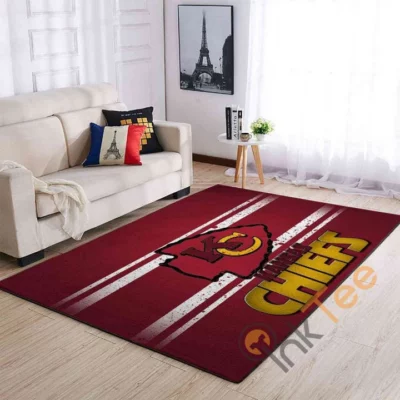 Kansas City Chiefs Striped Logo Champion Rug