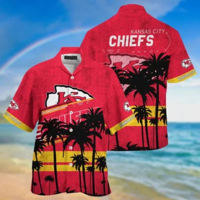 Kansas City Chiefs Sunset Palm Edition Hawaiian Shirt