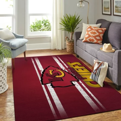 Kansas City Chiefs Victory Stripe Living Room Area Rug