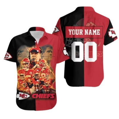 Personalized Kansas City Chiefs Legends Collage Hawaiian Shirt