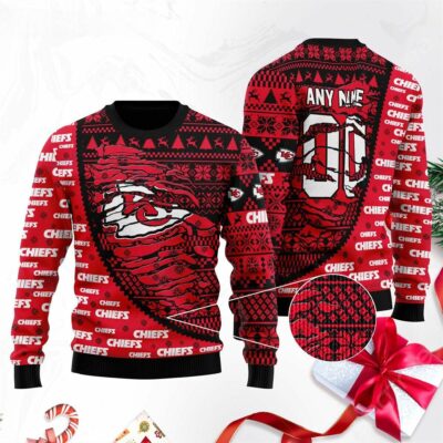 Kansas City Chiefs Fierce Fan Spirit Ugly Christmas Sweater