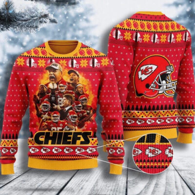 Kansas City Chiefs Fire Up the Holiday Spirit Ugly Christmas Sweater