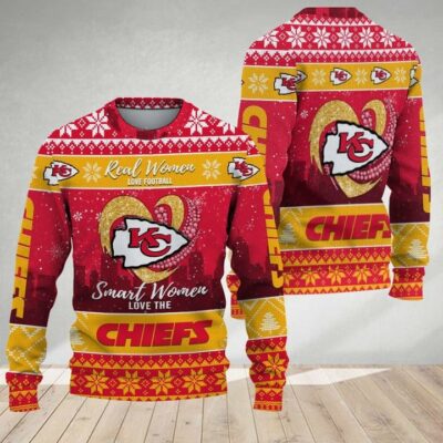 Real Women Love Football Chiefs Ugly Christmas Sweater