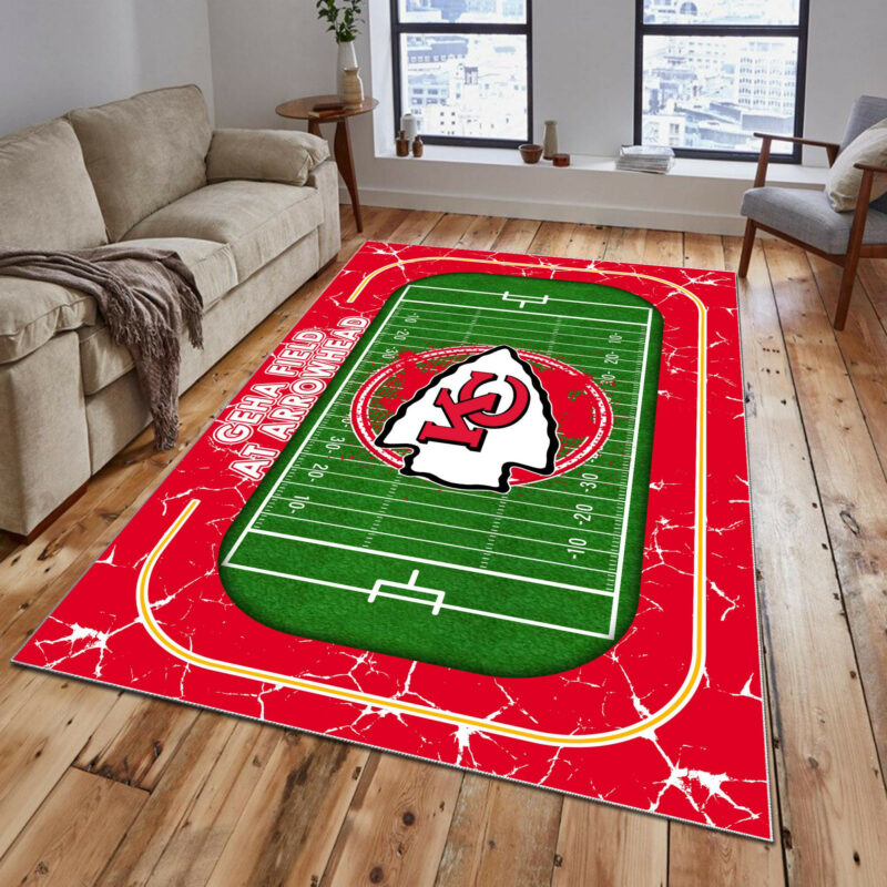 Kansas City Chiefs Arrowhead Field Rug