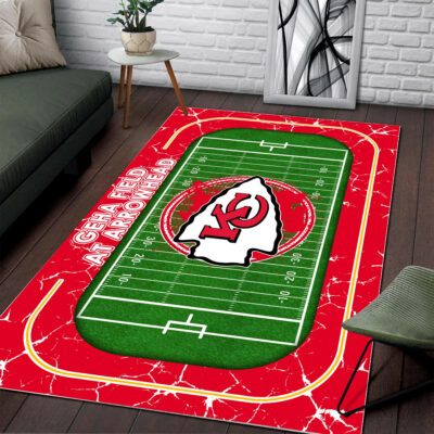 Kansas City Chiefs Arrowhead Field Rug Ling Room