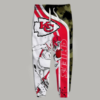 Kansas City Chiefs Camouflage Player 3D Sweatpants