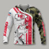 Kansas City Chiefs Camouflage Player 3D Zip Hoodie