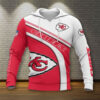 Kansas City Chiefs Classic Stripe 3D Hoodie front