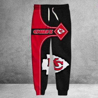 Kansas City Chiefs Diamond Grid 3D Sweatpants