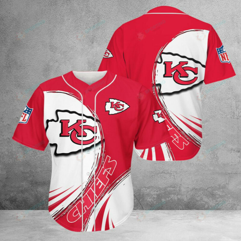 Kansas City Chiefs Dynamic Wave 3D Baseball Jersey