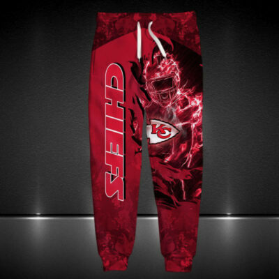 Kansas City Chiefs Fiery Player 3D Sweatpants