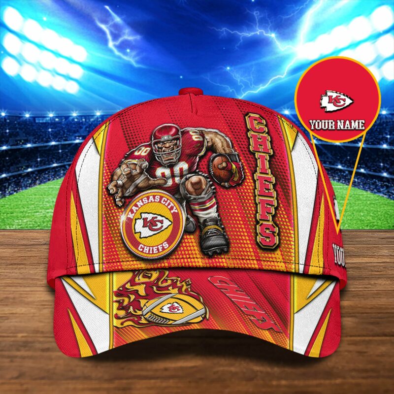 Kansas City Chiefs Flame Warrior Baseball Cap