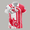 Kansas City Chiefs Flaming Football 3D Polo Shirt