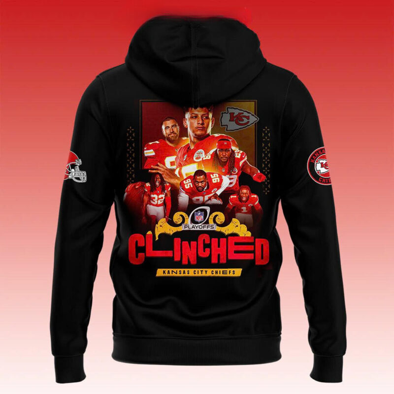 Kansas City Chiefs NFC Playoffs AFC West Clinched 2024 Ten Years Hoodie