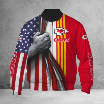 Kansas City Chiefs Patriotic Grip 3D Bomber jacket