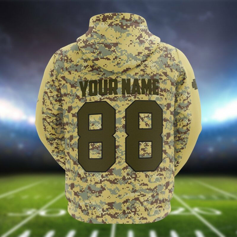 Personalized Kansas City Chiefs Tactical Camo Hoodie back