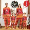 Personalized Kansas City Chiefs Festive Gridiron Pajamas