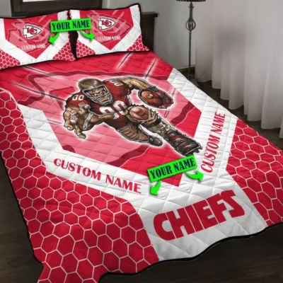 Personalized Kansas City Chiefs Gridiron Warrior Bedding Set