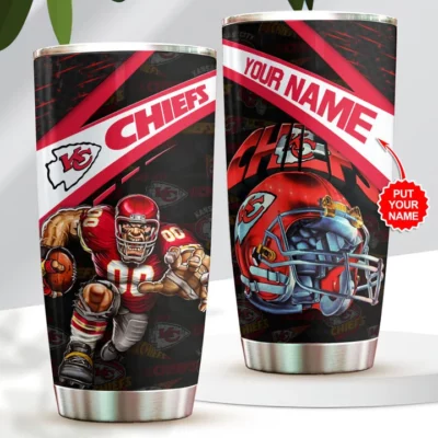 Personalized Kansas City Chiefs Gridiron Warrior Tumbler