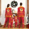 Personalized Kansas City Chiefs Holiday Cheer Pajamas back