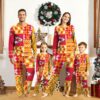 Personalized Kansas City Chiefs Holiday Patchwork Pajamas