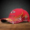 Personalized Kansas City Chiefs Inferno Blaze Baseball Cap left side