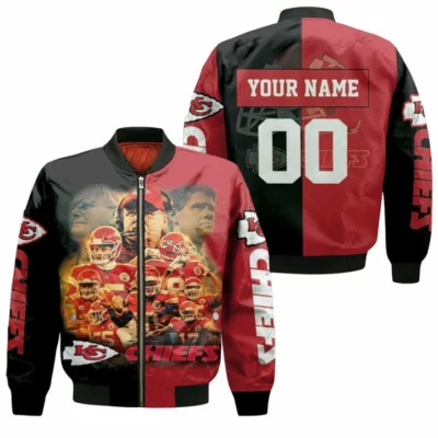 Personalized Kansas City Chiefs Legends Spotlight Bomber Jacket