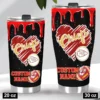 Personalized Kansas City Chiefs Love Mosaic Tumbler 20oz 30oz