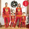 Personalized Kansas City Chiefs Snowflake Spirit Pajamas