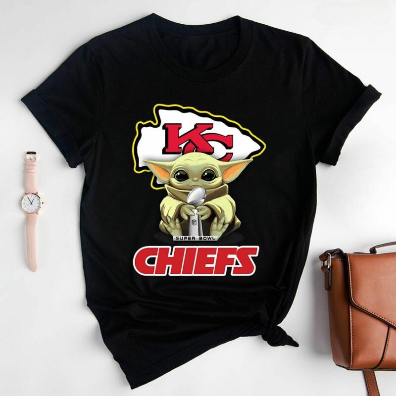 Baby Yoda Kansas City Chiefs Super Bowl Champion 2D T-Shirt