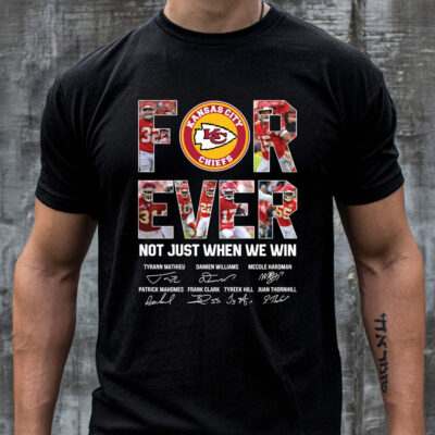 Forever Not Just When We Win Kansas City Chiefs Signatures 2D T-Shirt Mockup Men