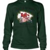 Just A Woman Who Loves Kansas City Chiefs 2D Sweatshirt green