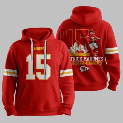 Kansas City Chieffs Trick Mahomes 15 Hoodie