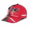 Kansas City Chiefs American Eagle Custom Name Baseball Cap left side