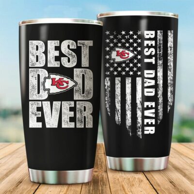 Kansas City Chiefs Best Dad Ever Gift For Father's Day Tumbler