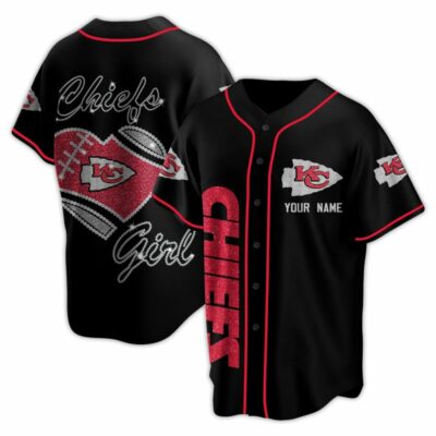 Kansas City Chiefs Chiefs Girl Baseball Jersey