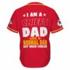 Kansas City Chiefs Cool Dad Pattern Baseball Jersey back