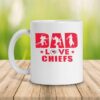 Kansas City Chiefs Dad Love Best Gift For Father's Day Mug right side