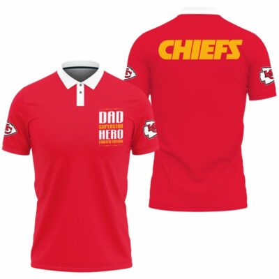 Kansas City Chiefs Dad Superstar Wonderful Polo Shirt