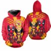 Kansas City Chiefs Deadpool&Wolverines Friend Hoodie