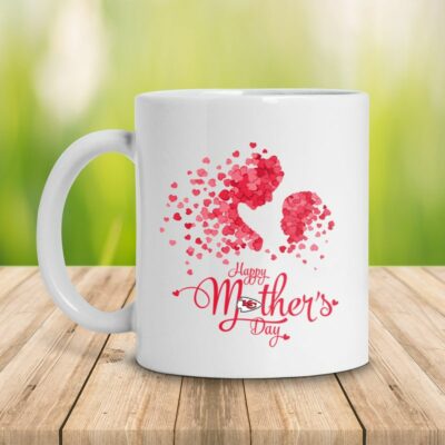 Kansas City Chiefs Happy Mother's Day 2D WHITE Mug right side